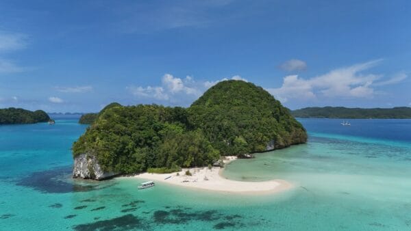 Palau rock islands aerial drone