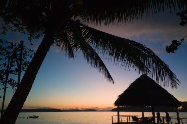 Sunset at Tongan Beach Resort